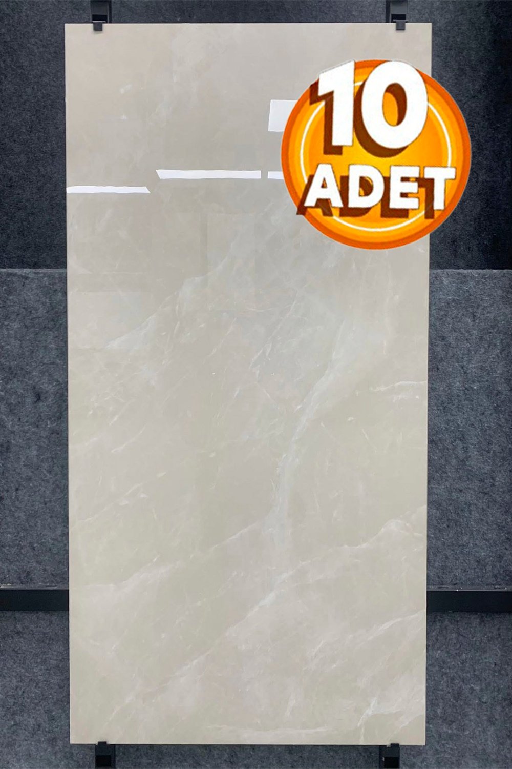 10 Adet, 30x60 Cm Açık Krem Bej Renkler Lüks Mermer Desenli Kendinden Yapışkanlı Mutfak Banyo Wc Kaplama Pvc Panel M059