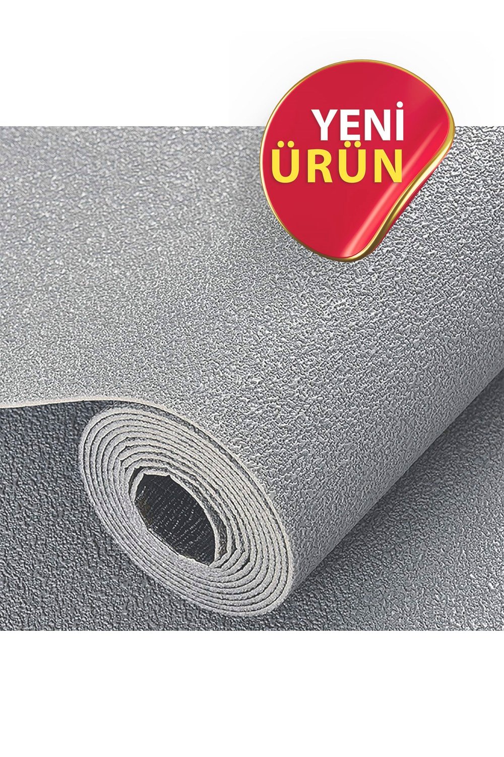 50x280cm Gri Renk Tek Rulo Halinde Kendinden Yapışkanlı Ek Yersiz Tek Parça XPE Isı Ses Yalıtım Dokulu Köpük Duvar Kağıdı-R281