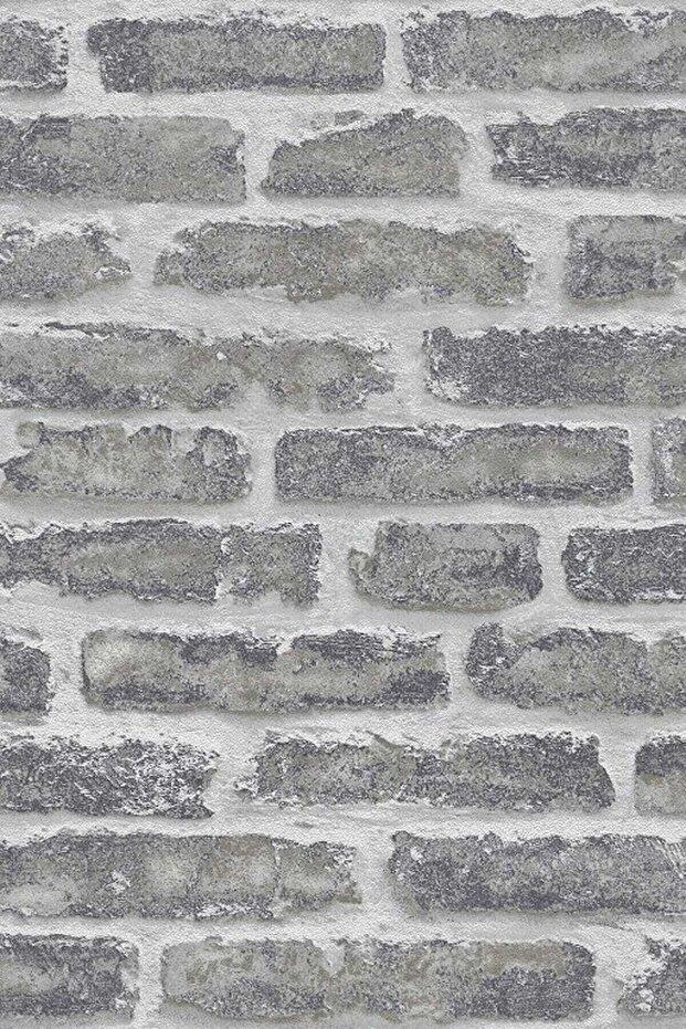 Bien Duvar Kağıtları 5310 Gri Taş Desen Duvar Kağıdı 5,30 M²
