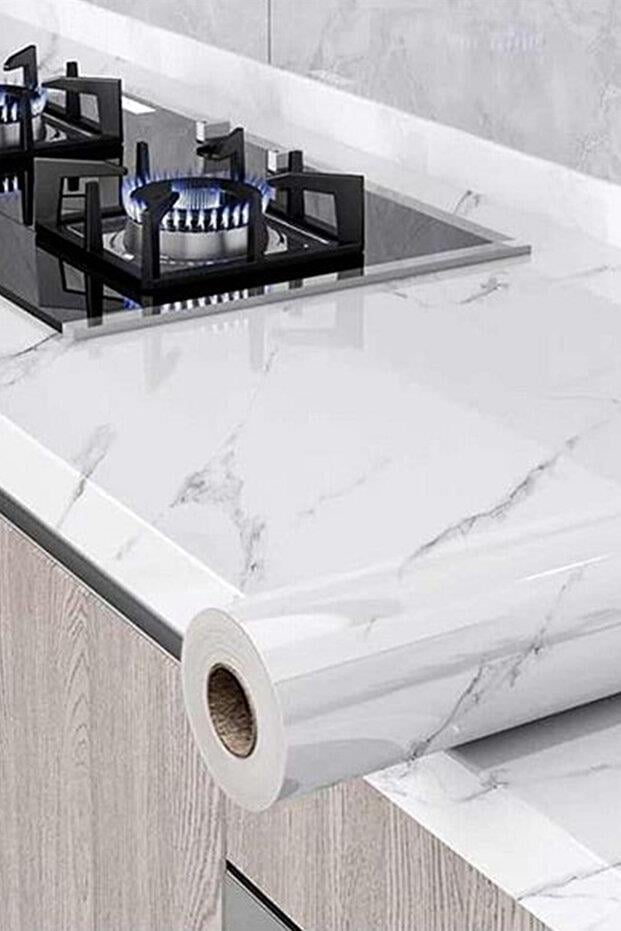 Bien Exclusive 50x100 CM Mermer Desenler Premium Yapışkanlı Kaplama PVC Folyo BH10099