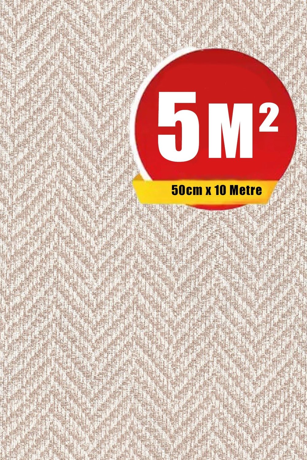 Bien Exclusive 5120 Florida Wave Dalga, Balık Sırtı Desen Krem Ekru Rengi Duvar Kağıdı 5 M²