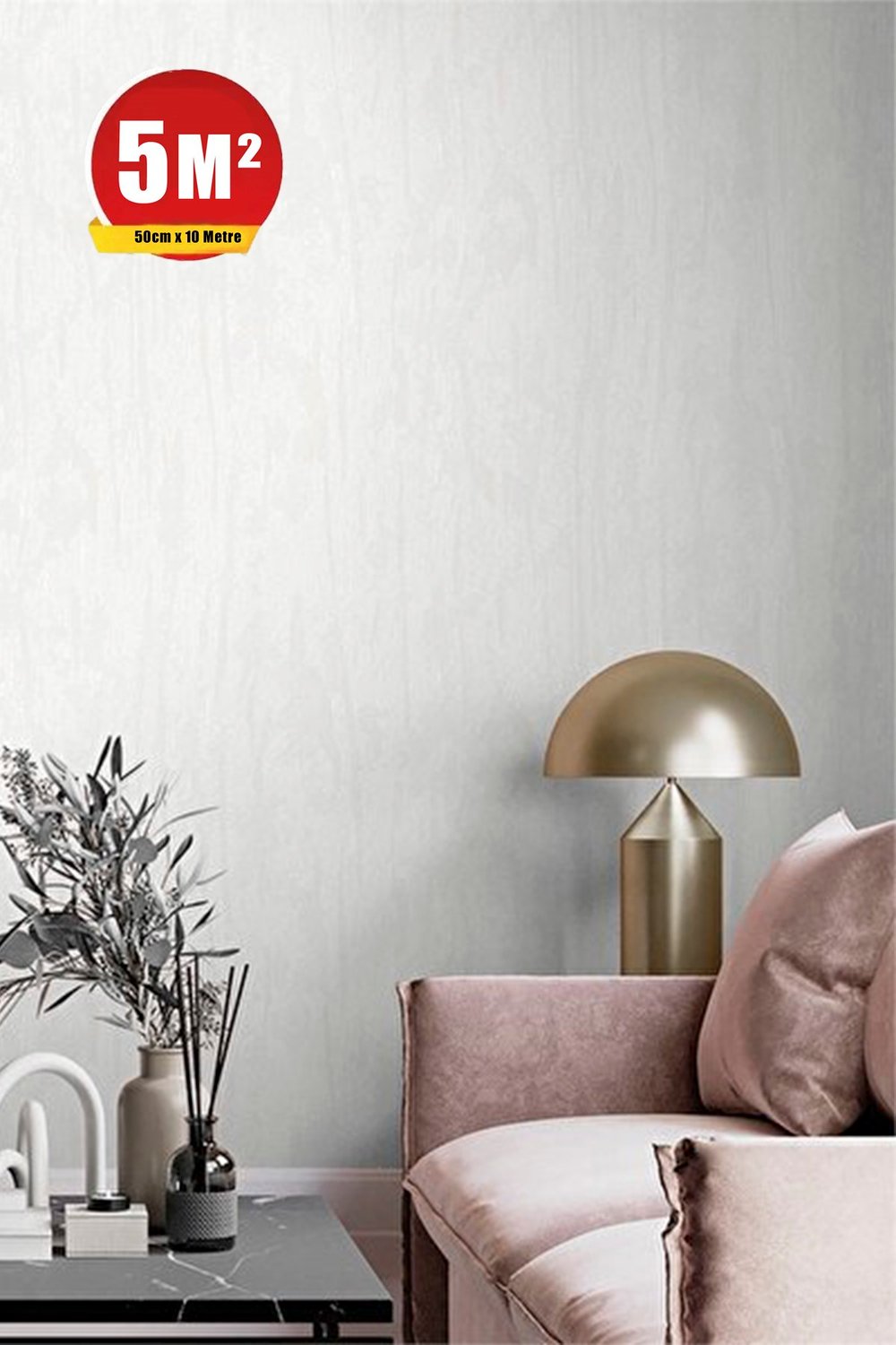 EXCLUSIVE - 301-1 Kendinden Desenli Duvar Kağıdı (5 M²) Alan Kaplamaktadır 301-1, 53 x 1000
