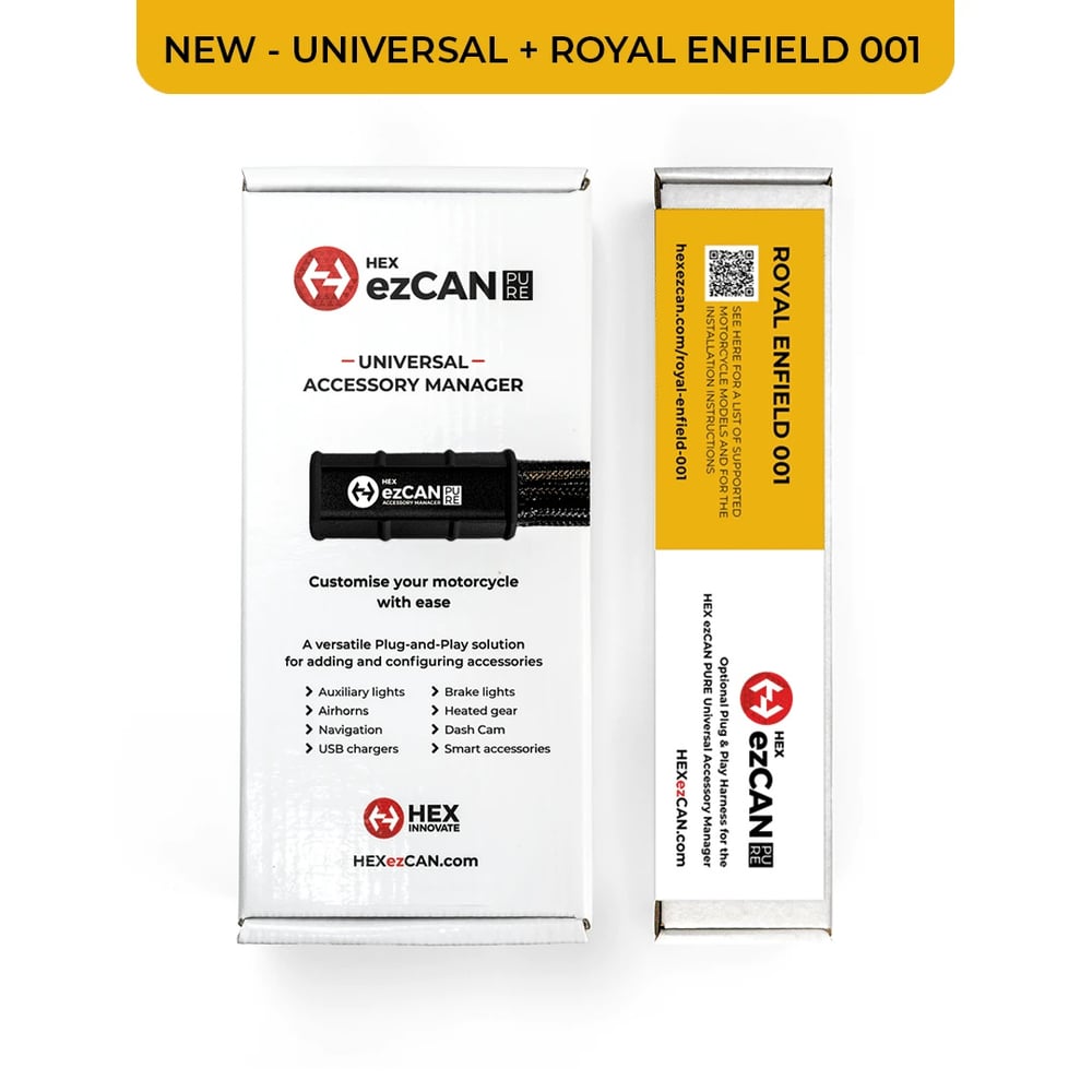 HEX ezCAN PURE Royal Enfield Himalayan 450 Aksesuar Kontrol Modülü Seti 2024+ Uyumu