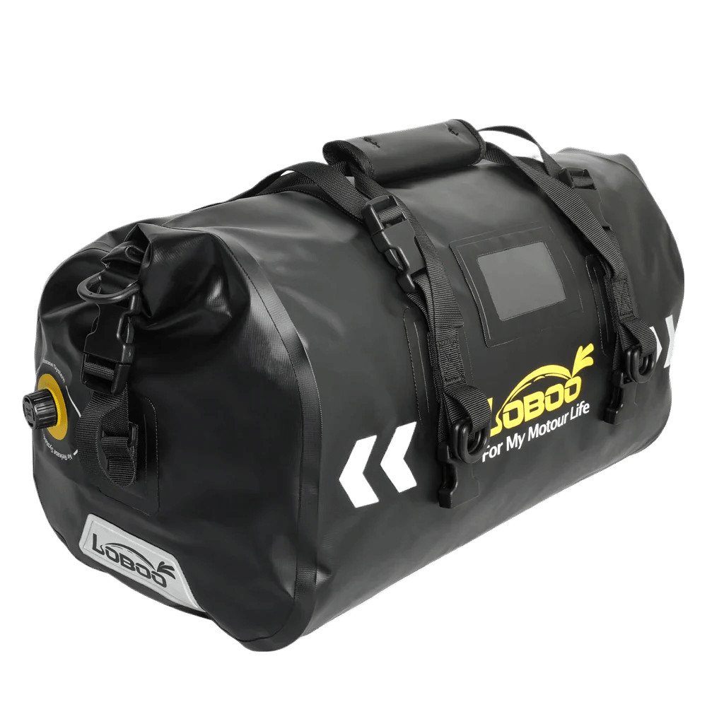 Loboo Classic Su Geçirmez PVC Arka Çanta 40L - Siyah (BWB40PBK)