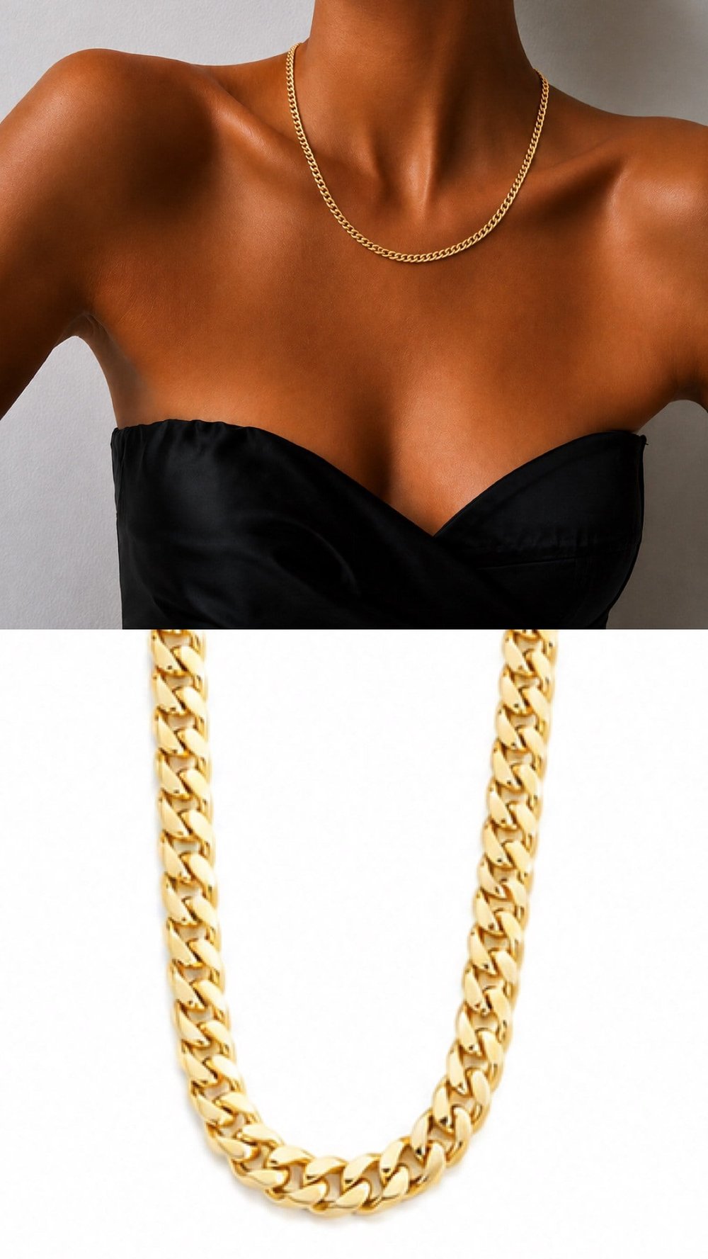 Gold Cuban Zincir Kolye