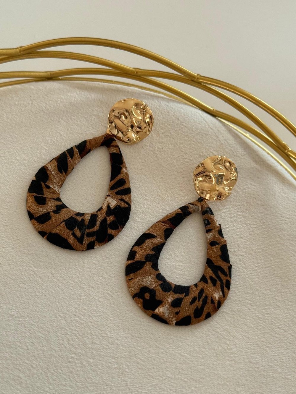 Savannah Gold Leopard Küpe