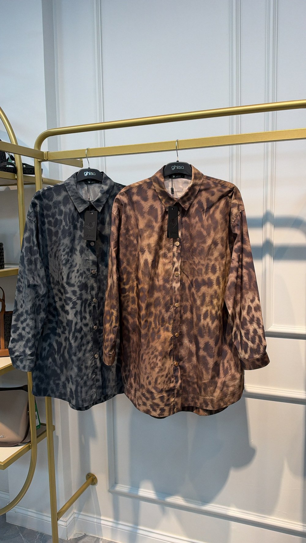 GHİSA 4520 LEOPAR GÖMLEK
