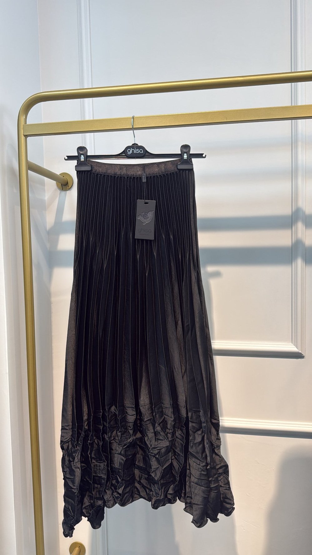 GHİSA 5438 KIRIŞIK DETAY PİLİSELİ ETEK