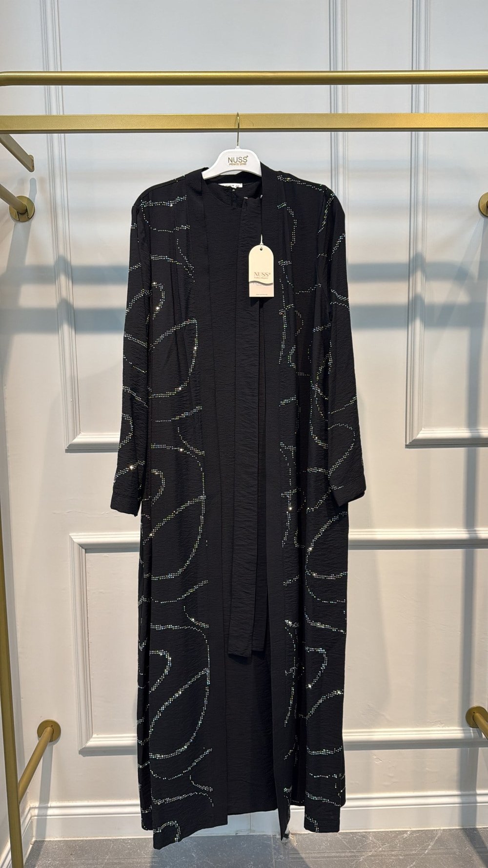 NUSS 2047 İÇ ELBİSELİ ABAYA TAKIM