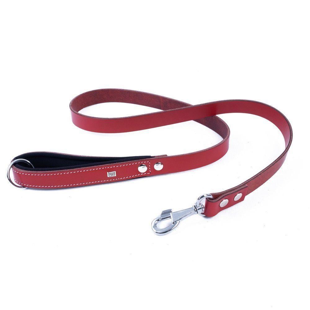Doggie Konforlu Gerçek Deriden El Yapımı Köpek Gezdirme Kayışı 3x100cm