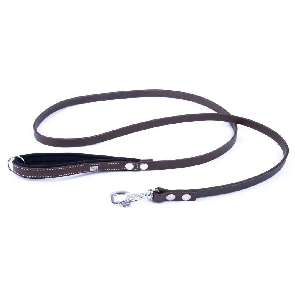 Doggie Konforlu Gerçek Deriden El Yapımı Köpek Gezdirme Kayışı 1,5x160cm