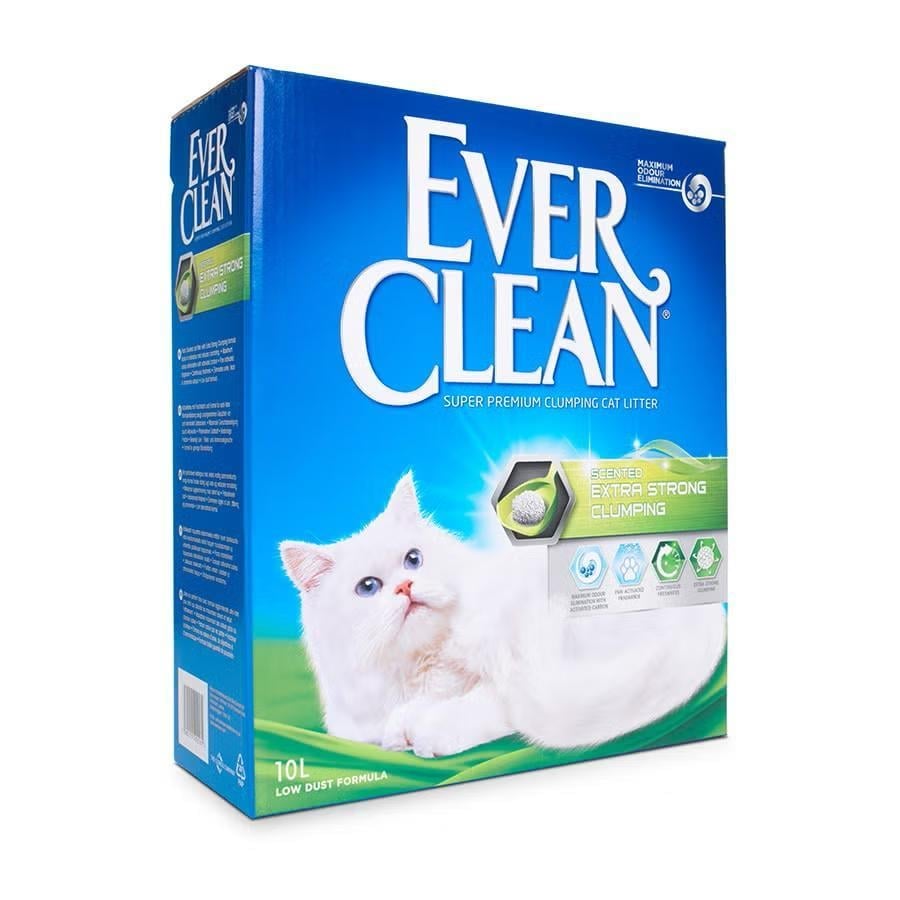 Ever Clean EXTRA STRONG CLUMPING SCENTED Daha az ufalanma için güçlü, sıkı topaklar. kedi kumu 10L