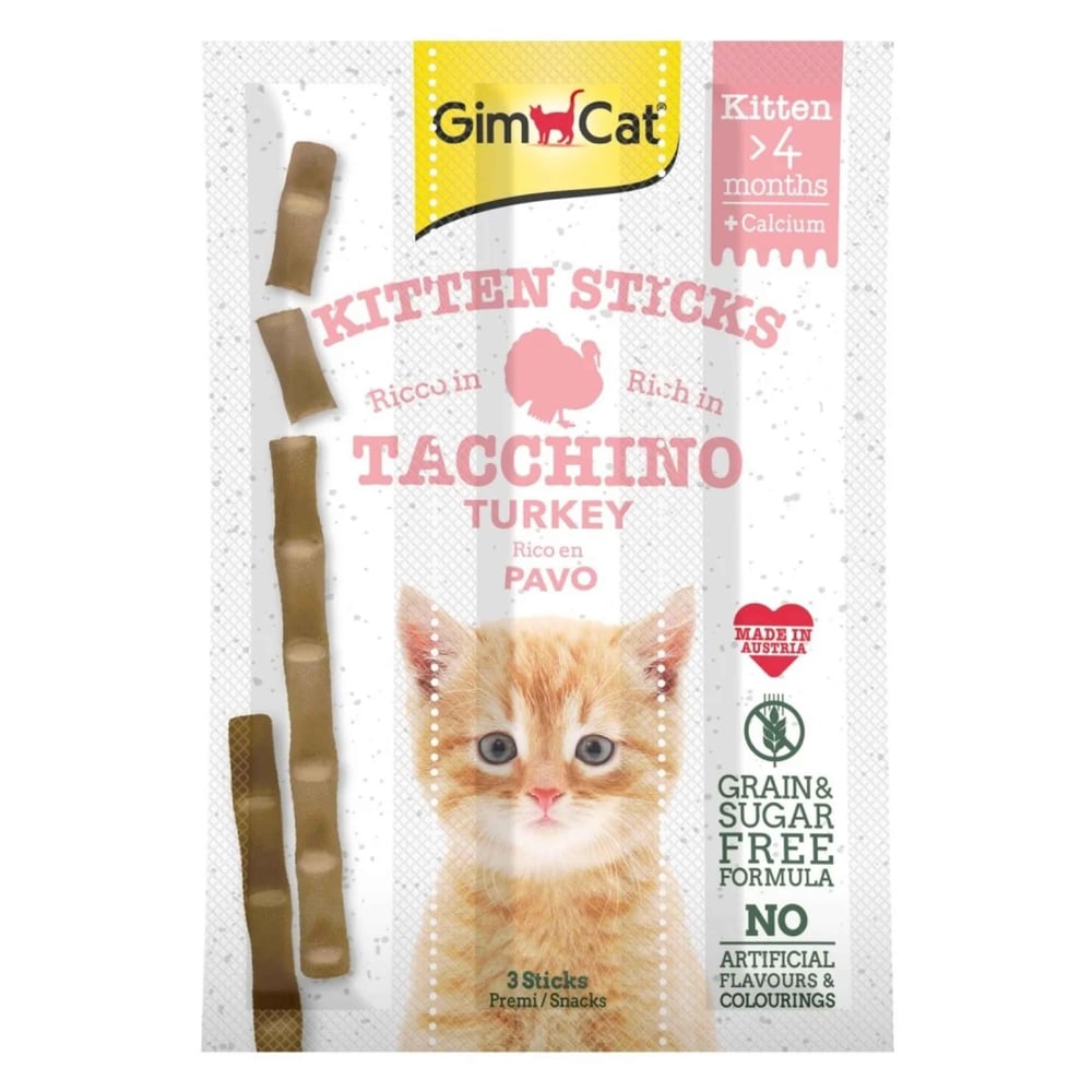 GimCat Sticks Somon & Atlantik Morina TAHILSIZ Ödül Çubukları 20 gr