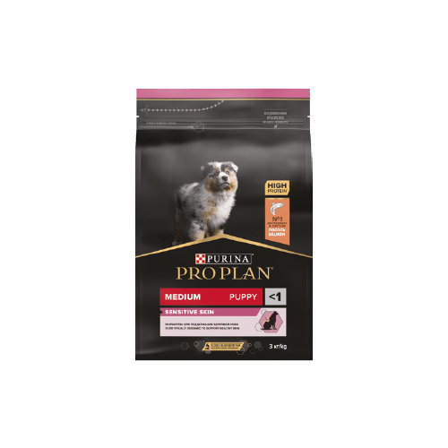 Pro Plan 3 kg Puppy Sensitive Skin Medium Somonlu Köpek Maması 