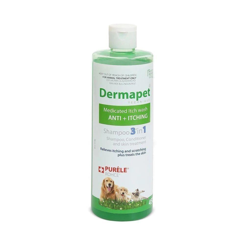Purele Dermapet Kedi Ve Köpek İçin Dermatolojik Etkili Kremli Şampuan 450ml