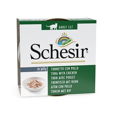 Schesir C137 Jelly Ton Balıklı ve Tavuk Jöleli Kedi Konservesi 85 Gr