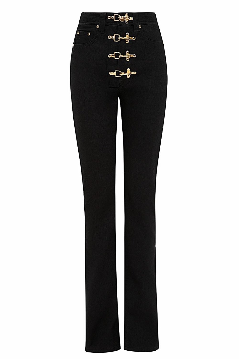Gaia Flare Jeans Siyah Gold