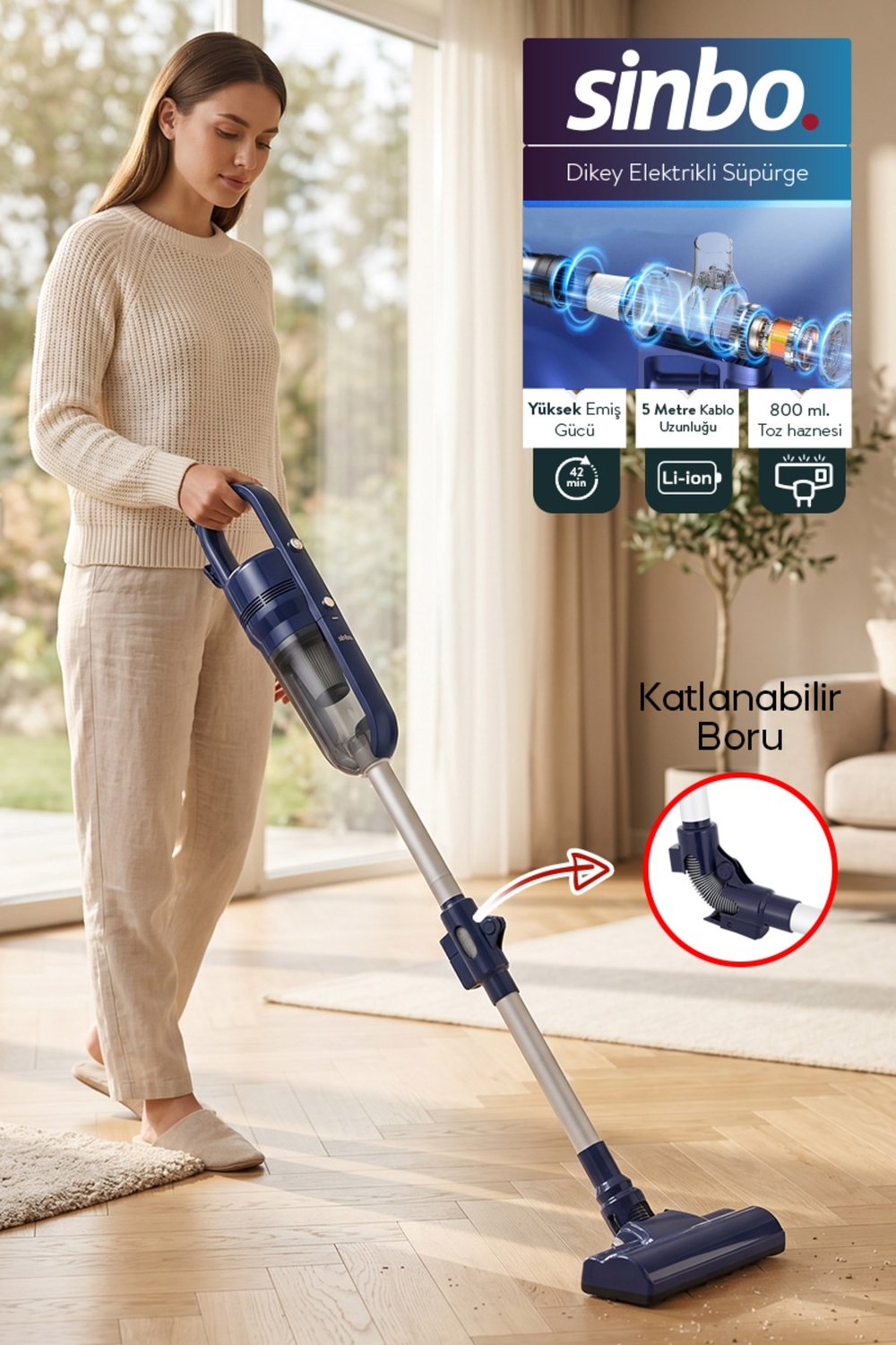SİNBO SVC-8640 ELEKTRİKLİ SÜPÜRGE 