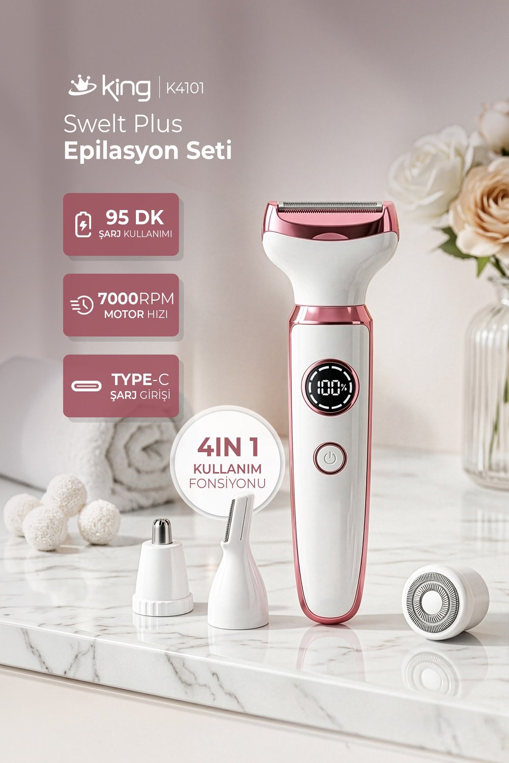 Swelt Plus Epilasyon Seti K4101