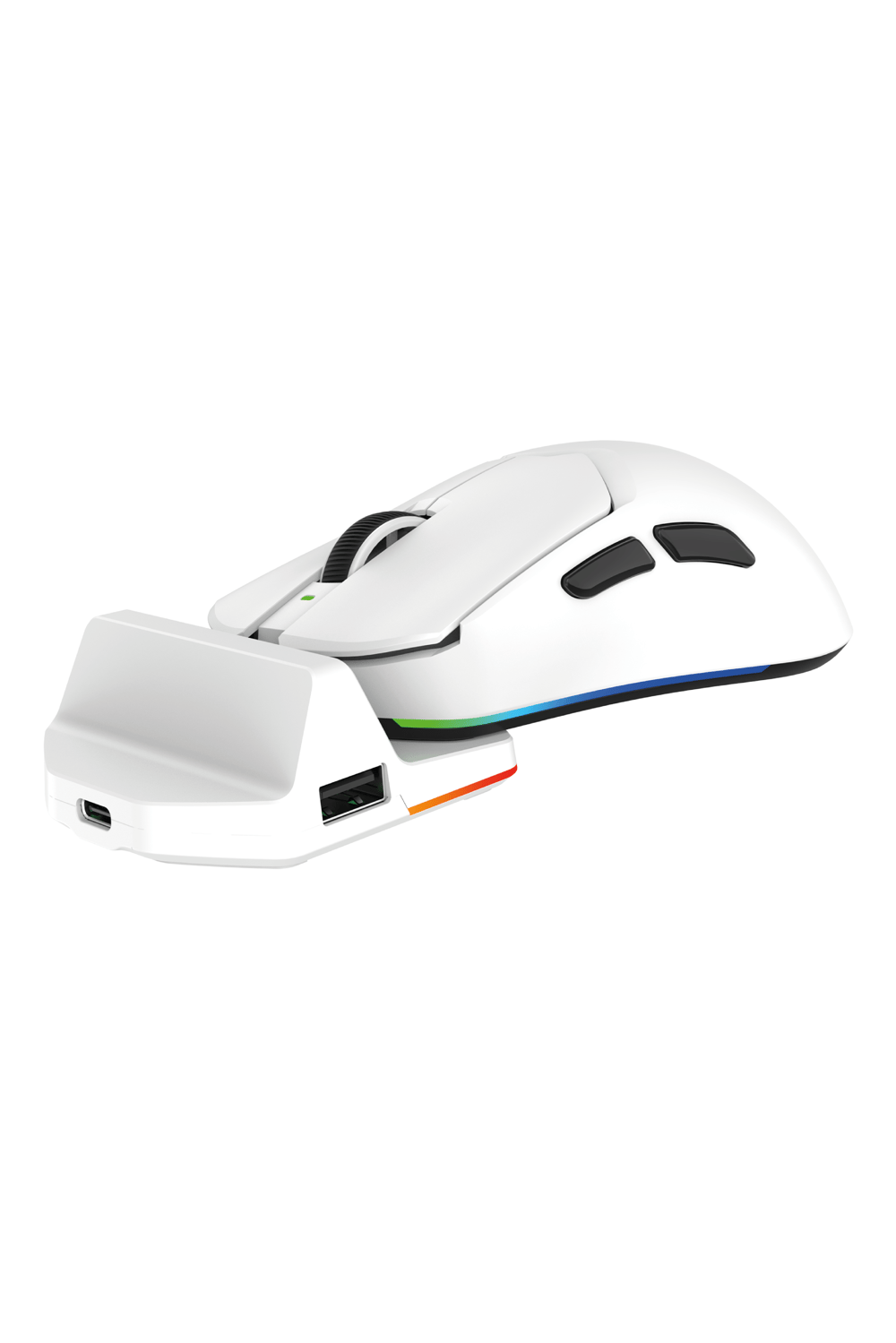 Tracker Pro RGB Kablosuz2.4Ghz+Bluetooth+Kablolu+Dock Şarj İstasyonlu 69gr 1KHz 12000DPI OyuncuMouse