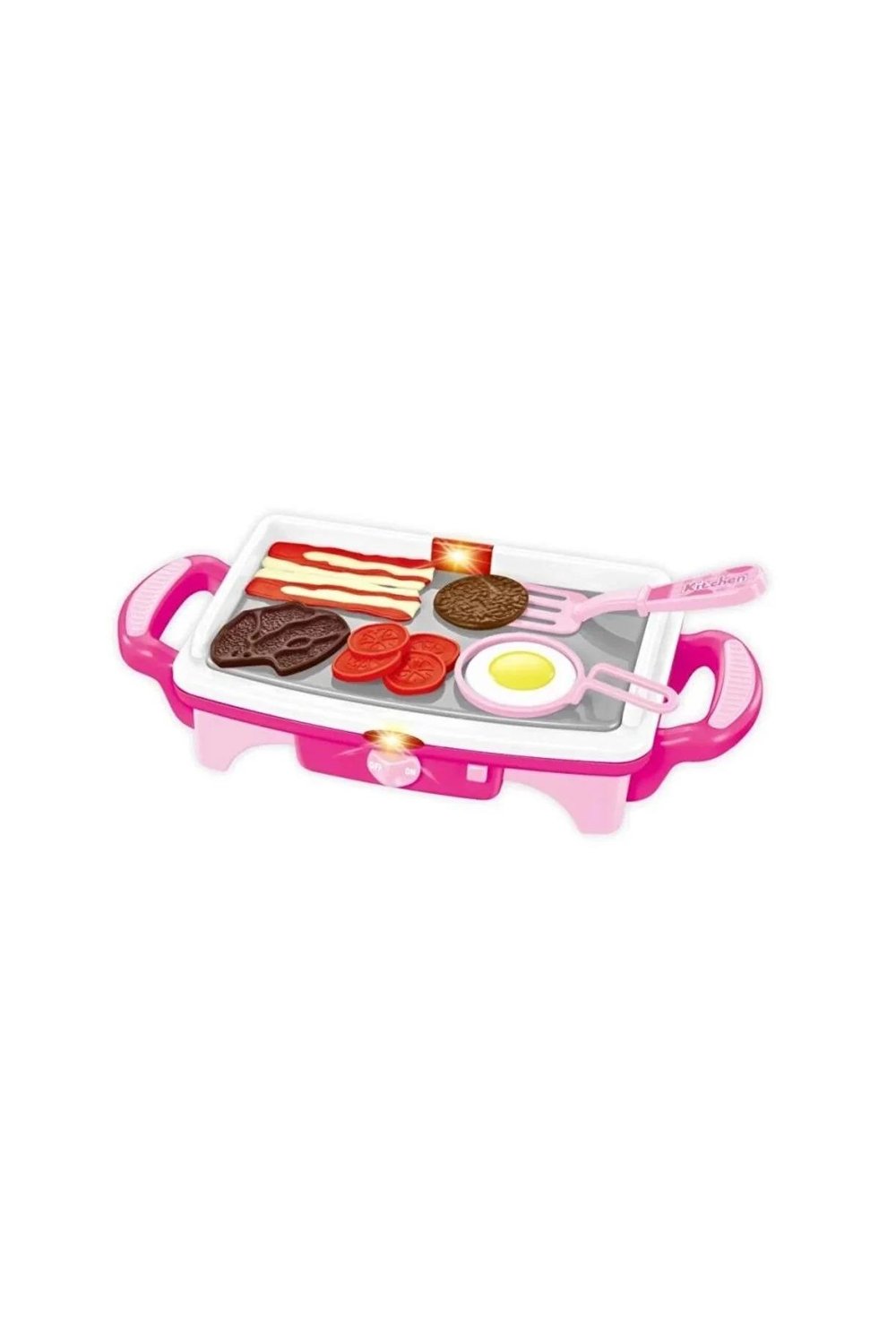 Vardem Işıklı Aksesuarlı Teppenyaki Izgara QF2908P-1 Pembe