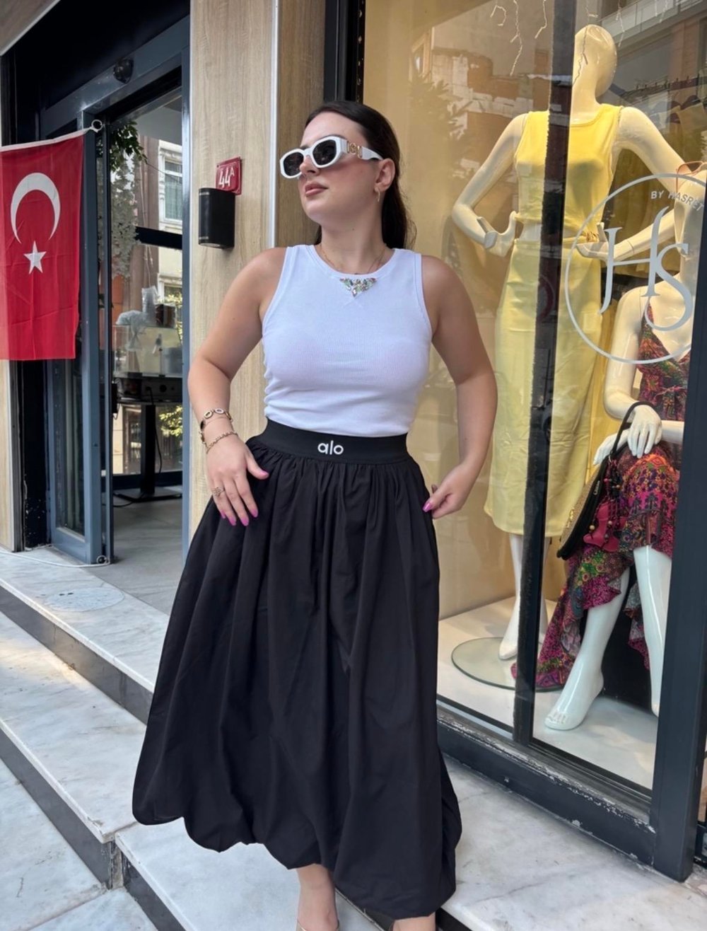 Marka poplin etek