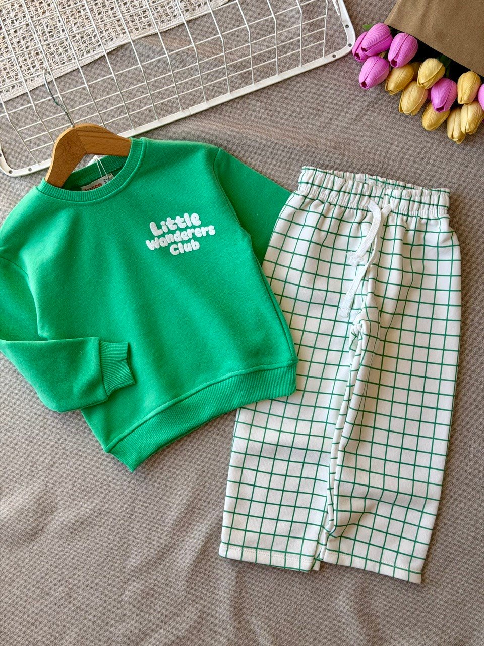 3 iplik unisex little wonderers takım