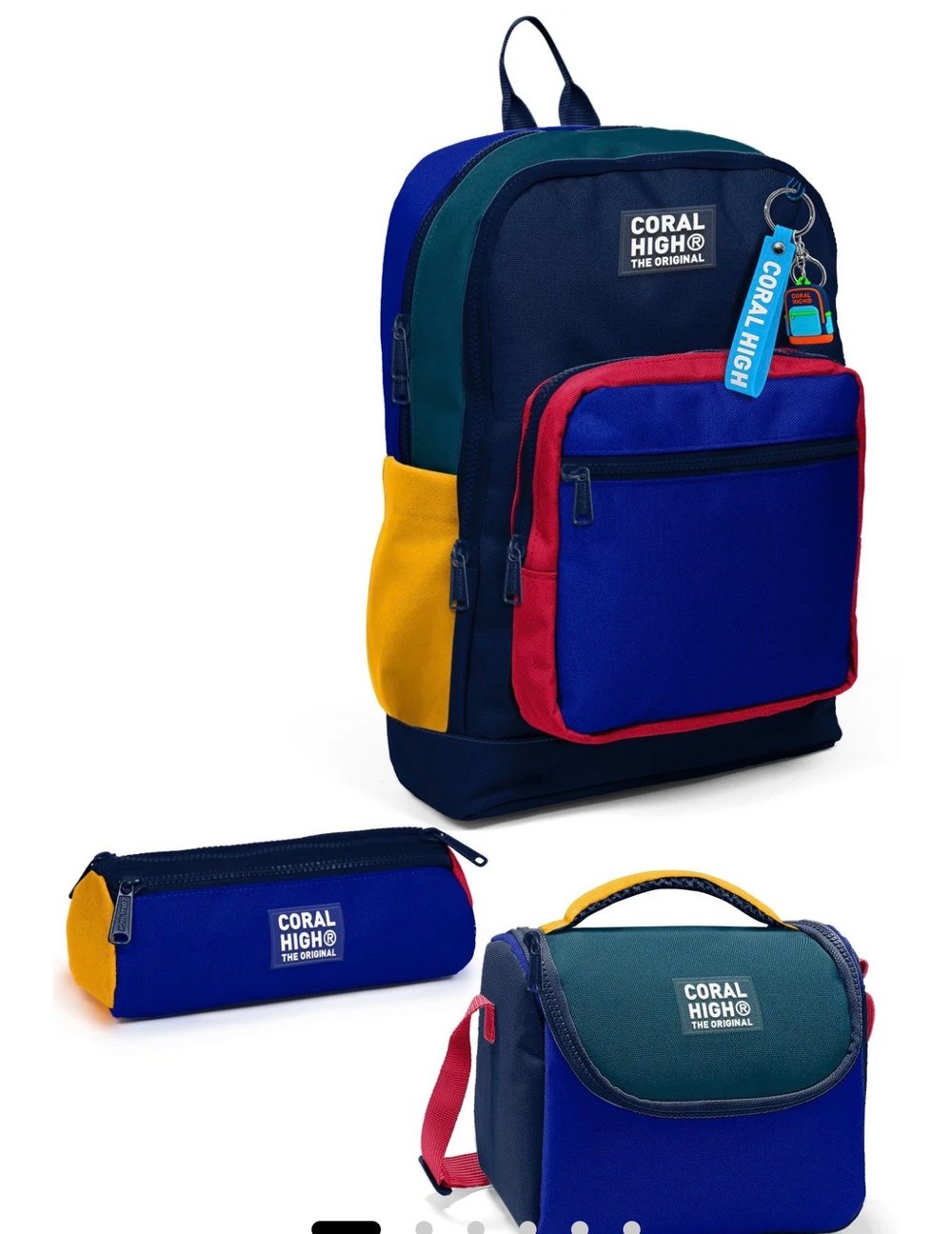 Coral High Kids Çok Renkli 3'lü Okul Çanta Seti SET0133222