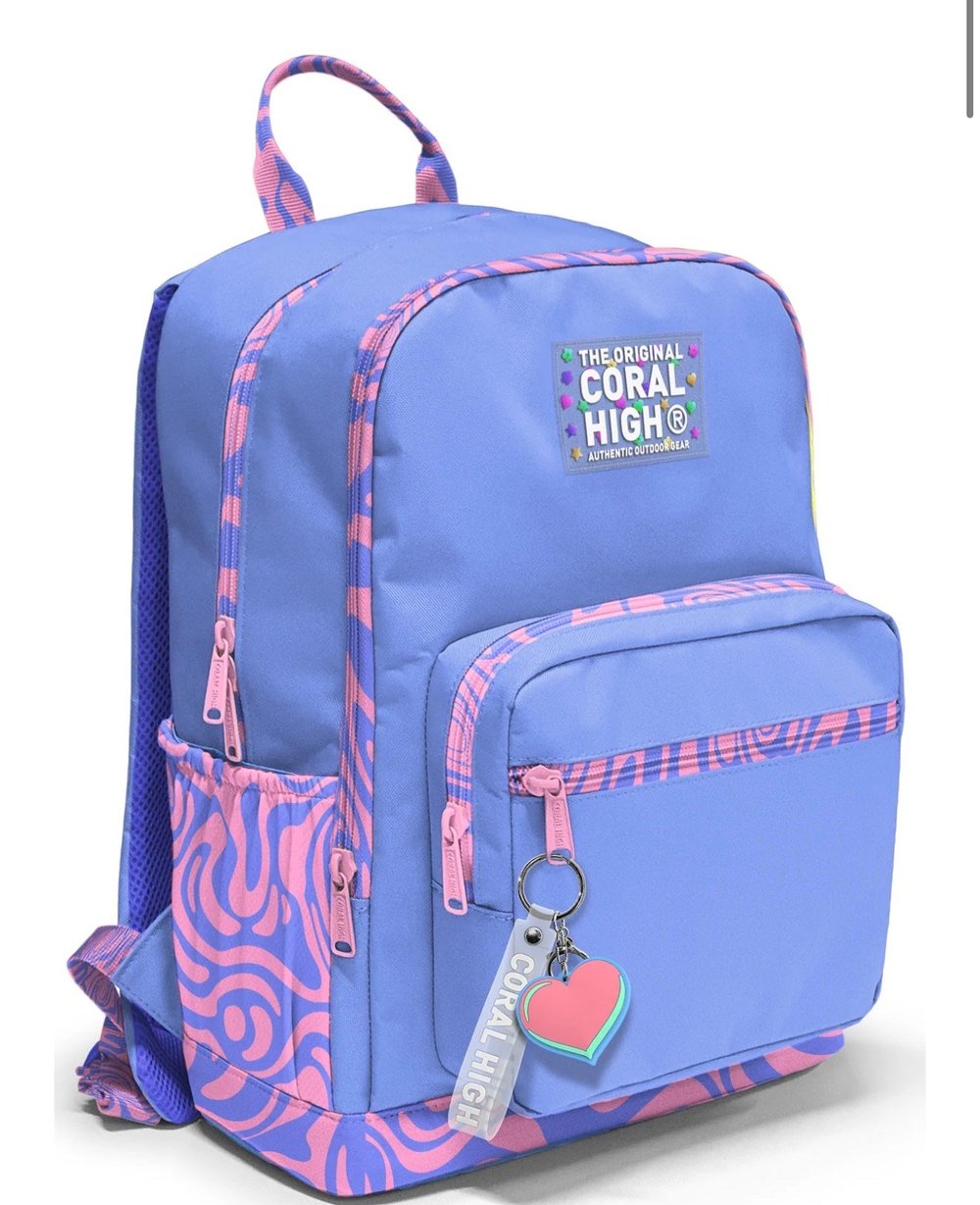 Coral High Milka Geometrik Desenli Okul Sırt Çantası 33227