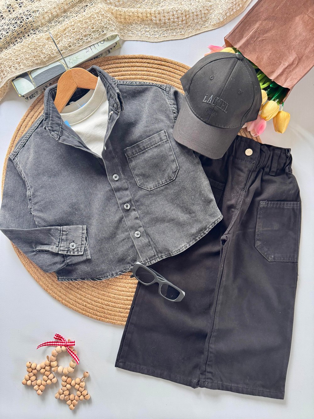 Laciel unisex denim takım YUNLA