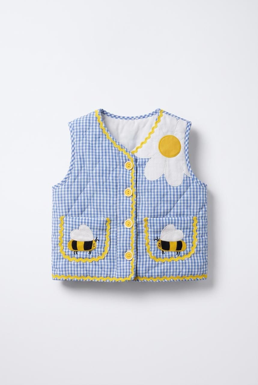 Unisex arı nakışlı yelek(KARGOSU 5EKİM)