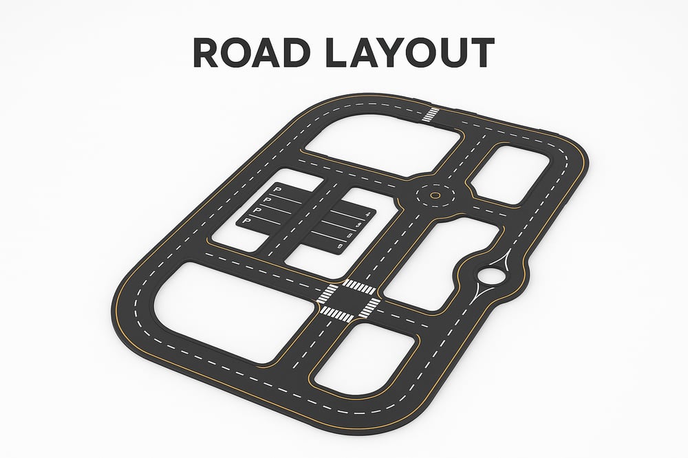 🛣️ 3D Mini Yol Maketi