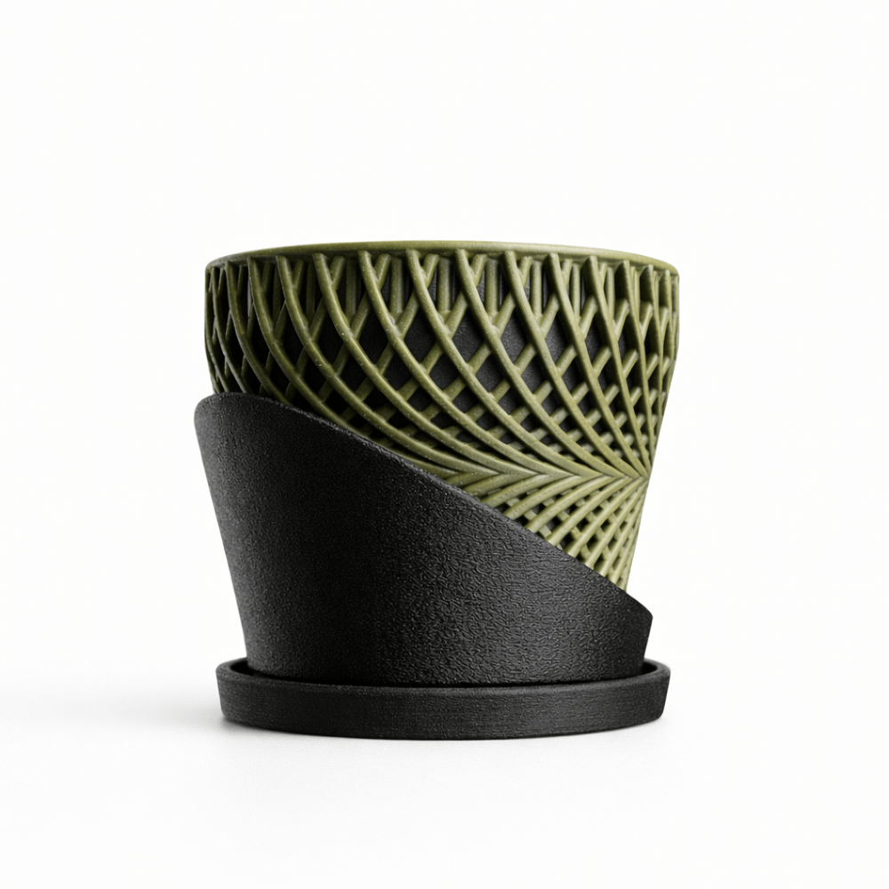 Adrift Planter – Parametrik Tasarım Dekoratif Saksı (100 mm)
