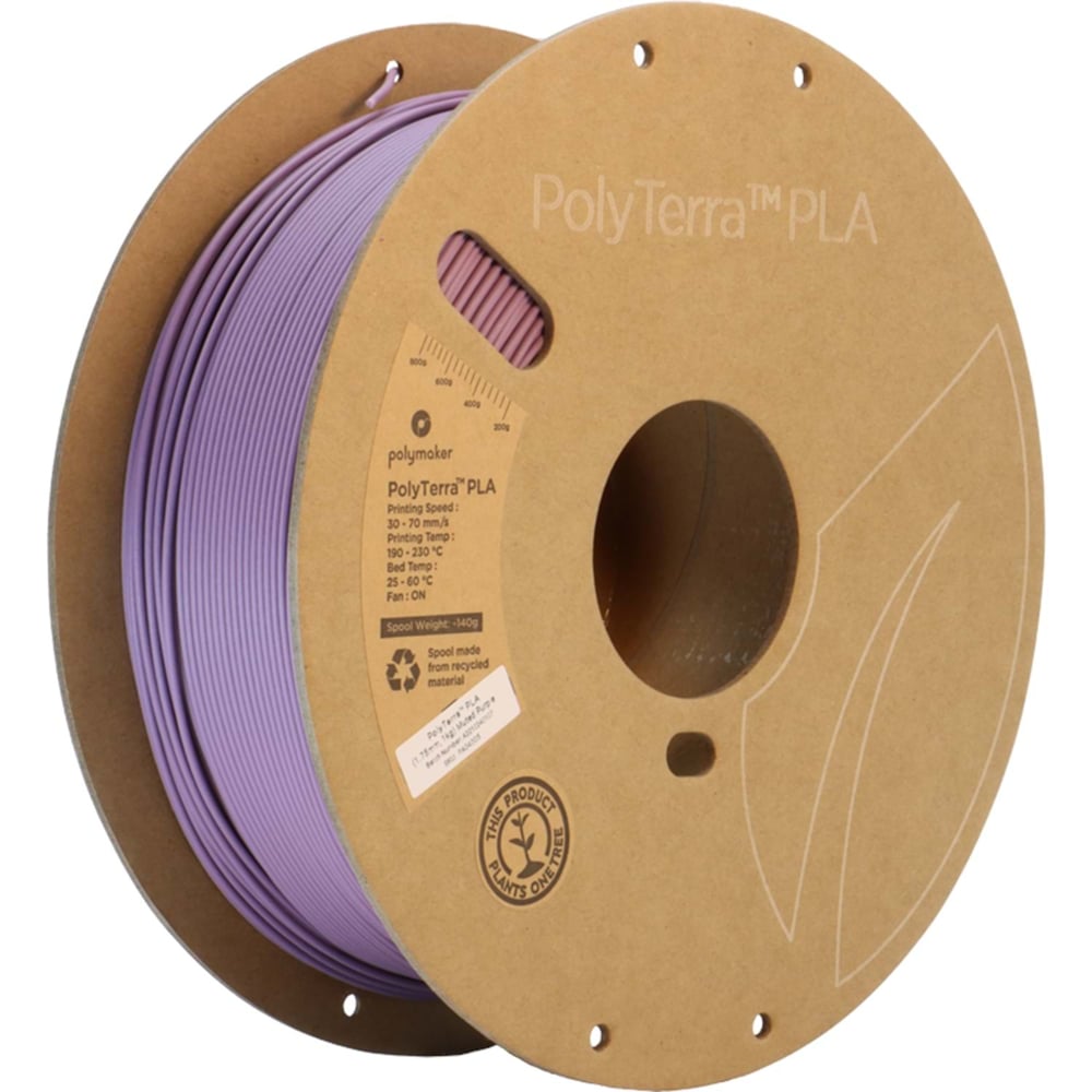PolyTerra PLA Filament Yumuşak Mor