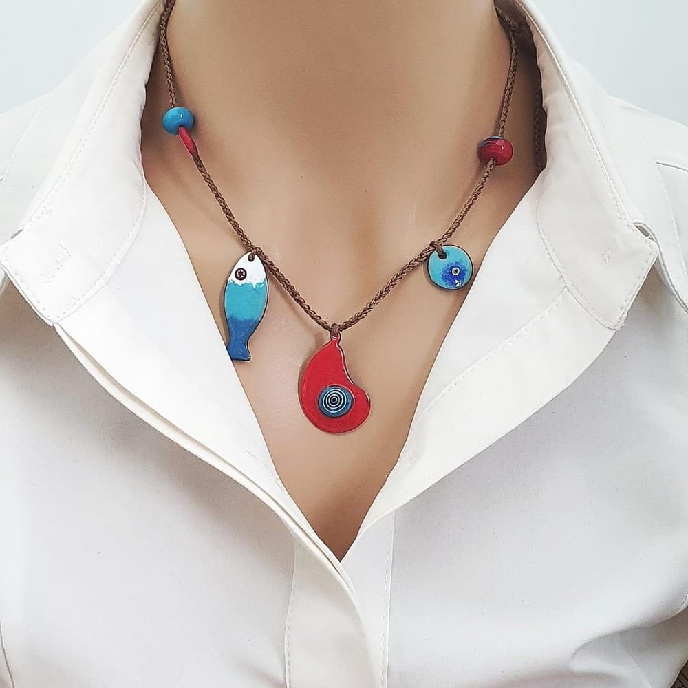 Damla Kolye Balıklı