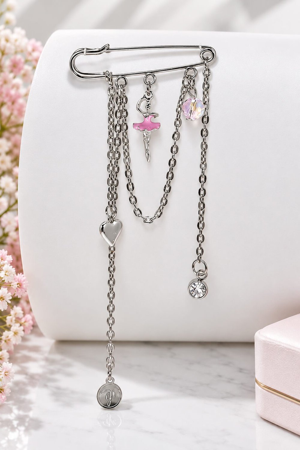 Balerin Broş B37057_1 Pembe