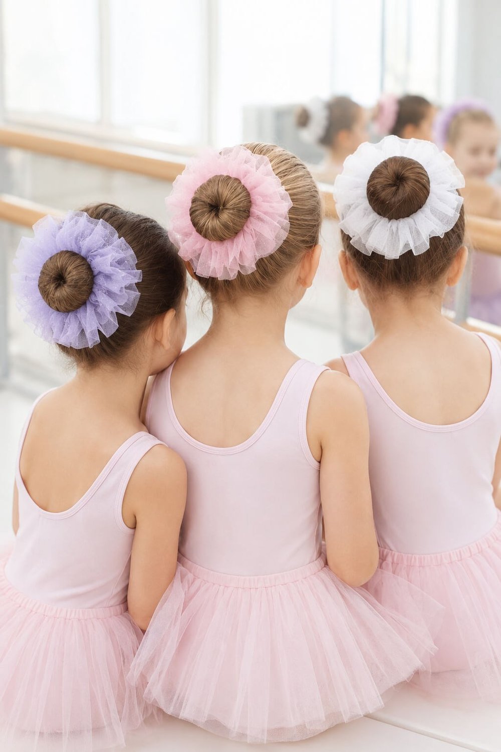Balerin Temalı Tül Scrunchie