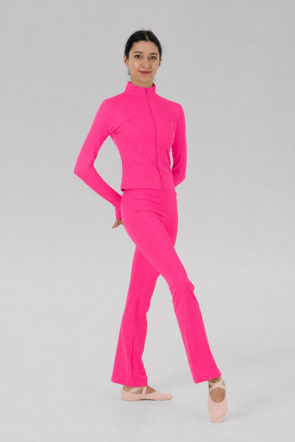 Gymo Dancewear D7031 Renata Tayt Fosforlu Pembe