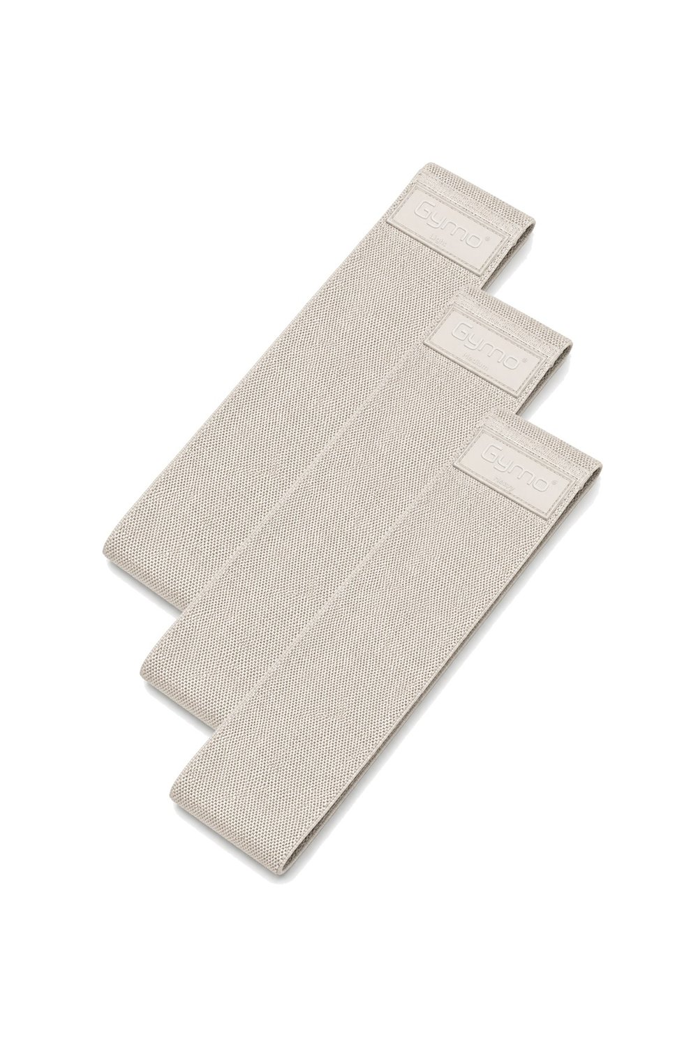 Gymo Hip Band Squat Egzersiz Kalça Direnç Bandı 76x8cm Bej 3'lü Set