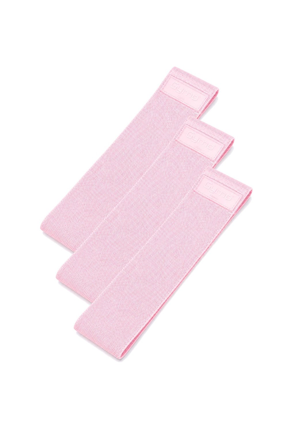 Gymo Hip Band Squat Egzersiz Kalça Direnç Bandı 76x8cm Pembe 3'lü Set