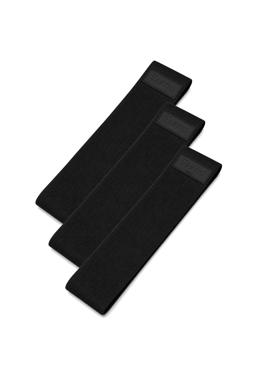 Gymo Hip Band Squat Egzersiz Kalça Direnç Bandı 76x8cm Siyah 3'lü Set