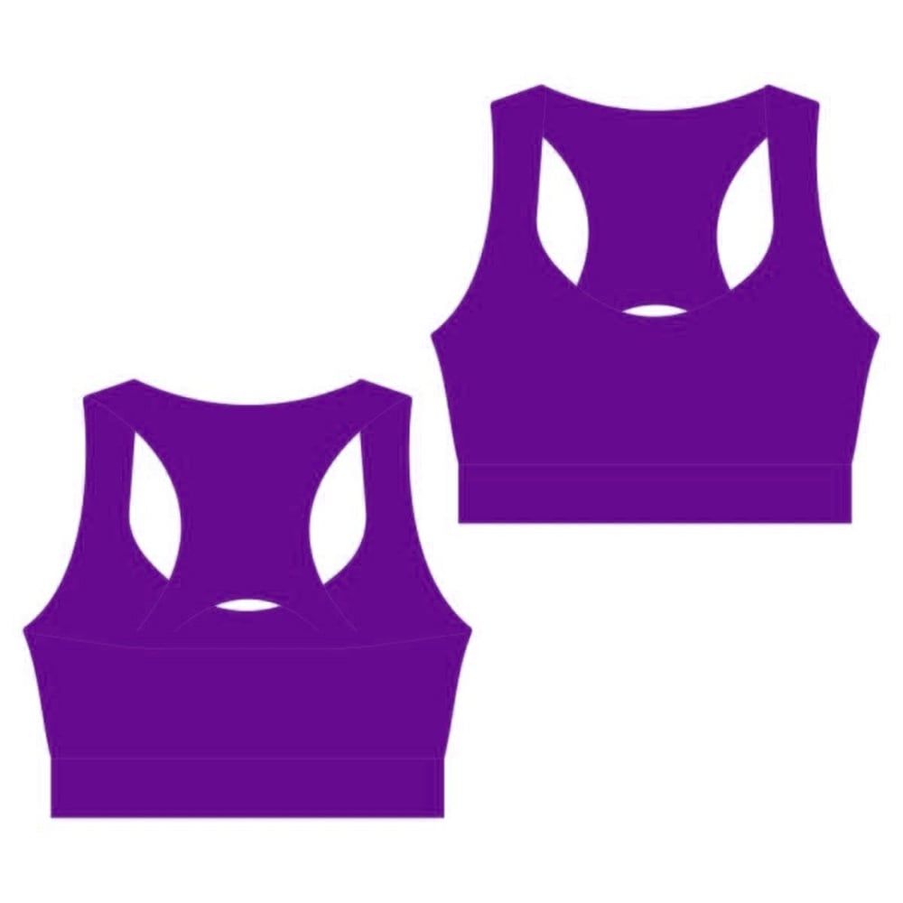 Gymo Sports Polyamid Pencereli Büstiyer Mor