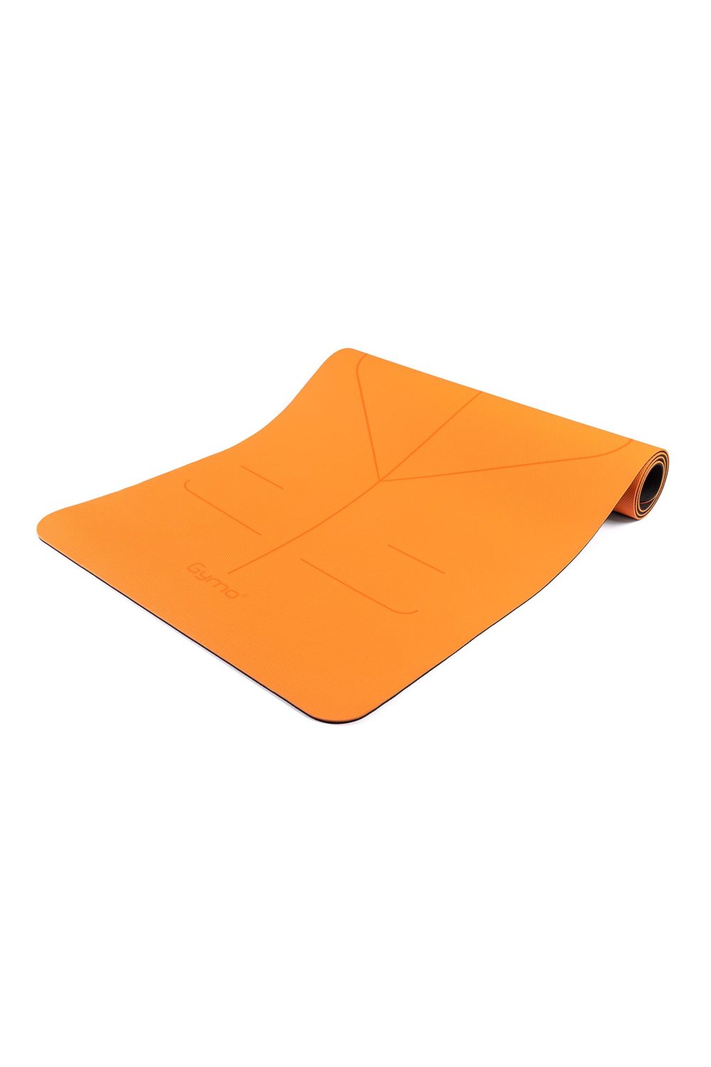 Gymo UltraGrip Hizalamalı 6mm TPE Yoga Matı Pilates Minderi Turuncu