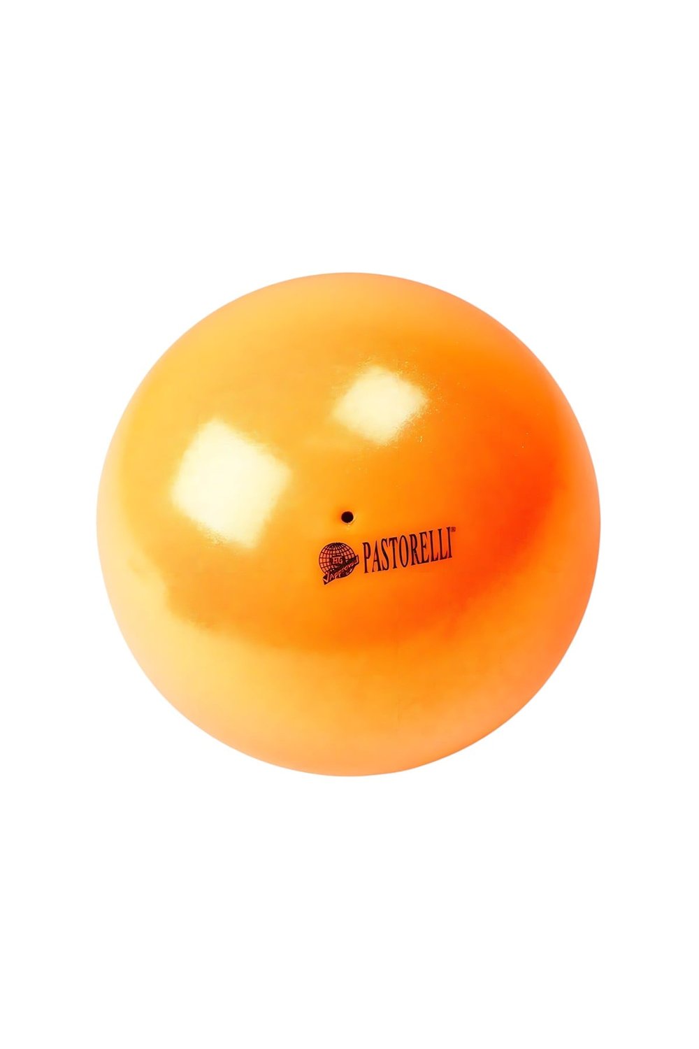 Pastorelli High Vision Ball 18cm Simli Ritmik Cimnastik Topu Orange