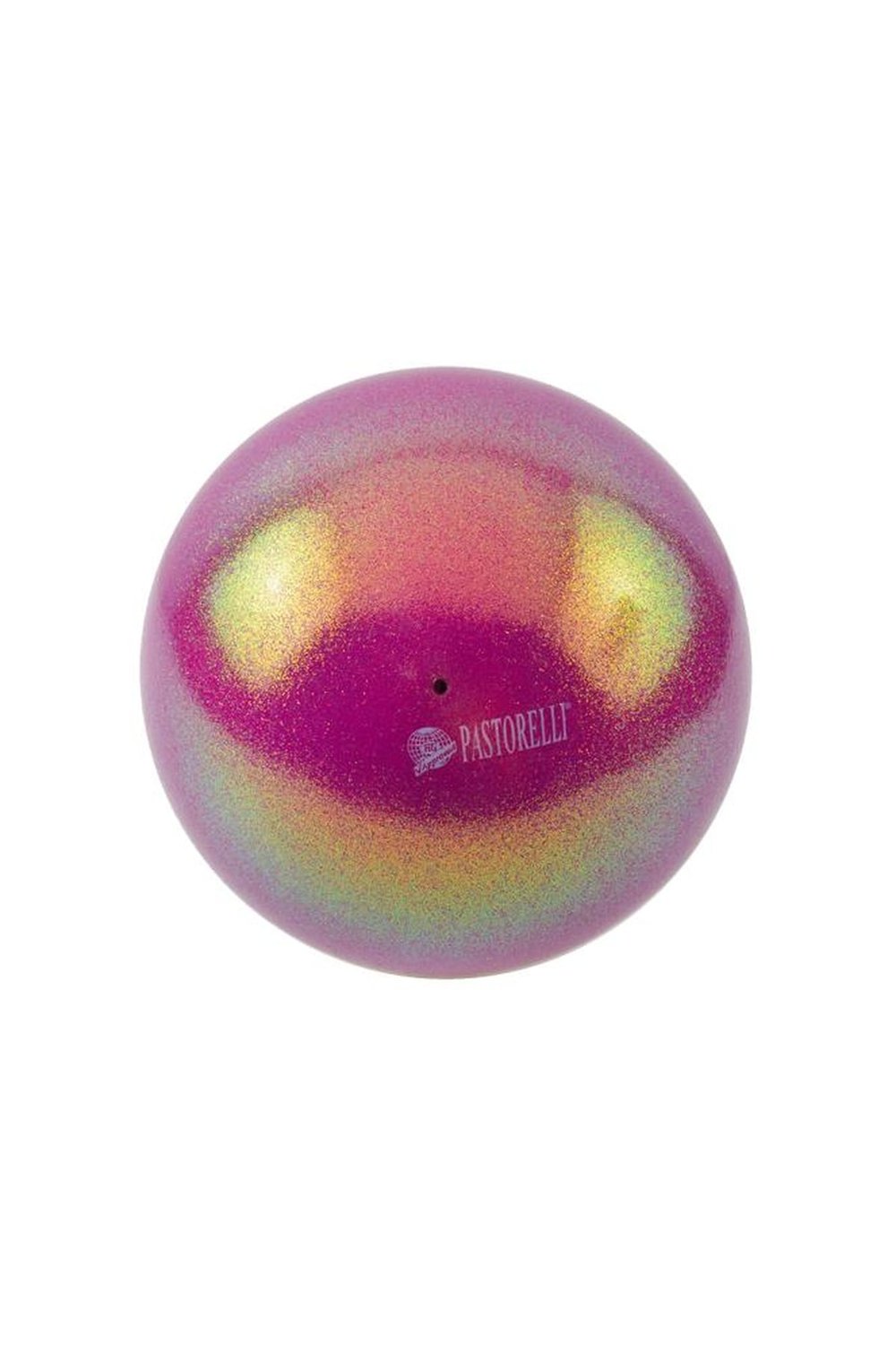 Pastorelli High Vision Ball 18cm Simli Ritmik Cimnastik Topu King Magenta