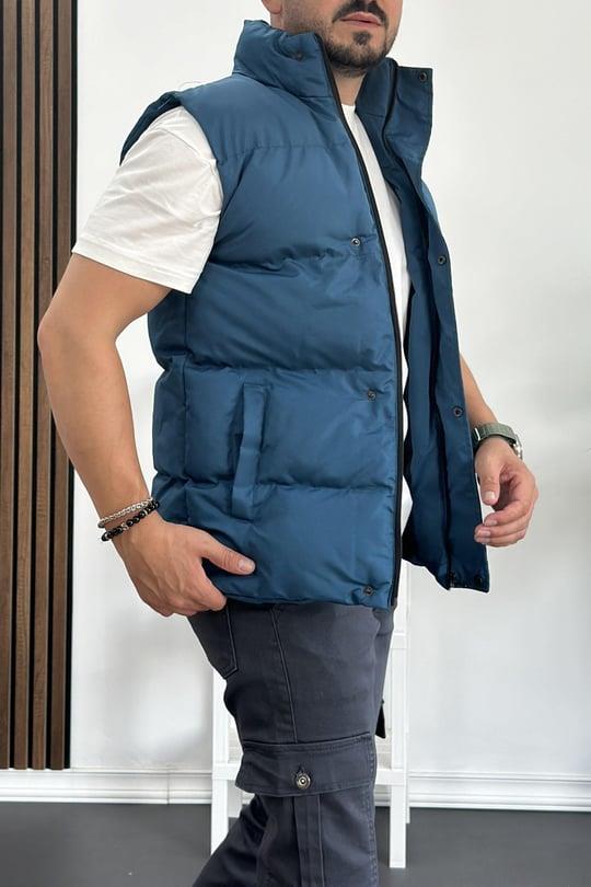 ERKEK LACİVERT ŞİŞME MONT