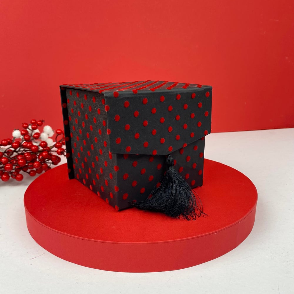 Yeşil  Kadife Sevgililer Günü Boş Hediye Kutusu