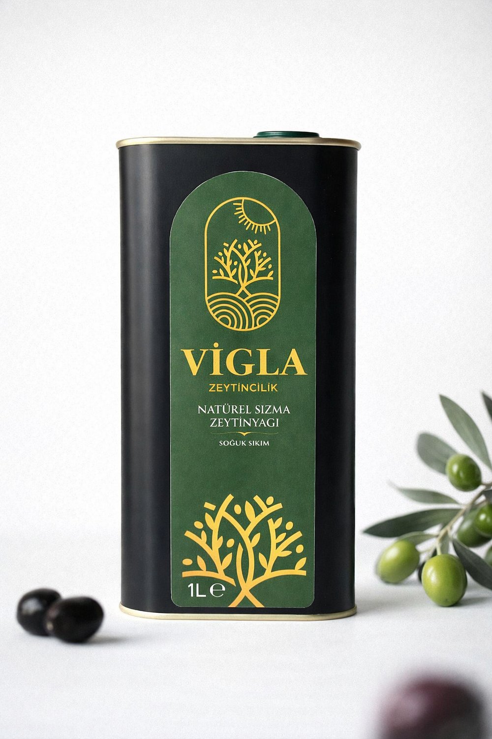 Vigla  Zeytincilik 1 Lt Soğuk Sıkım Natürel Sızma Zeytinyağı