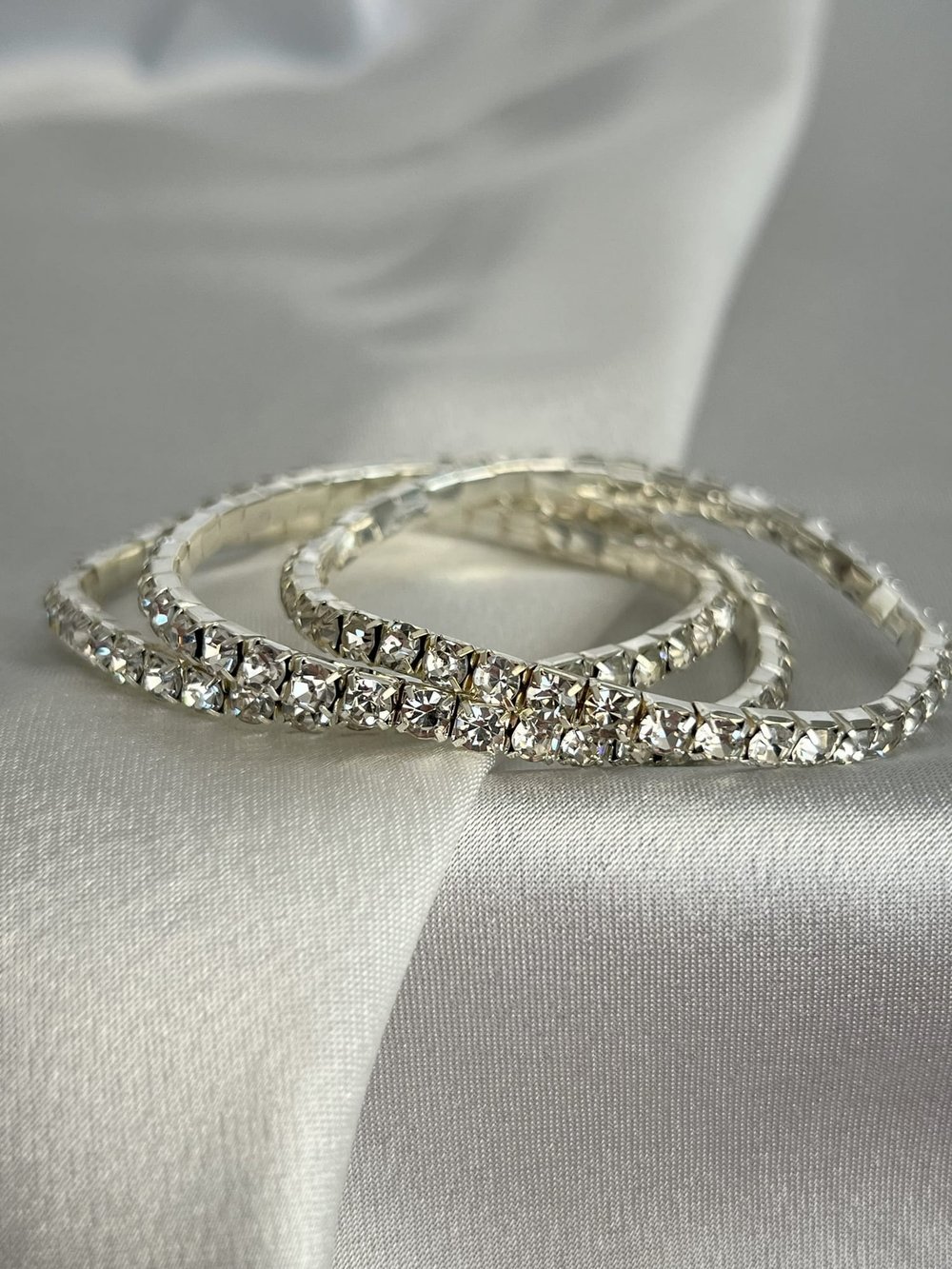 BEYAZ LASTİK BİLEKLİK - SILVER