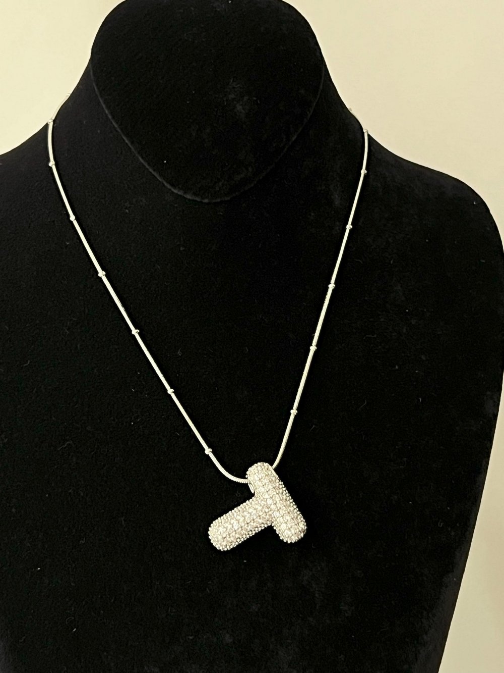 HARF KOLYESİ -T - SILVER